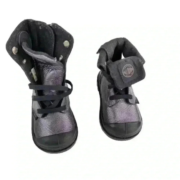Palladium Baggy Ml Zip Hiking Boots Boy's Toddler Size 4 - Picture 4 of 9